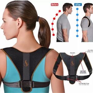 NWOT unisex Copper infused black Posture Corrector Shoulder Support Harness